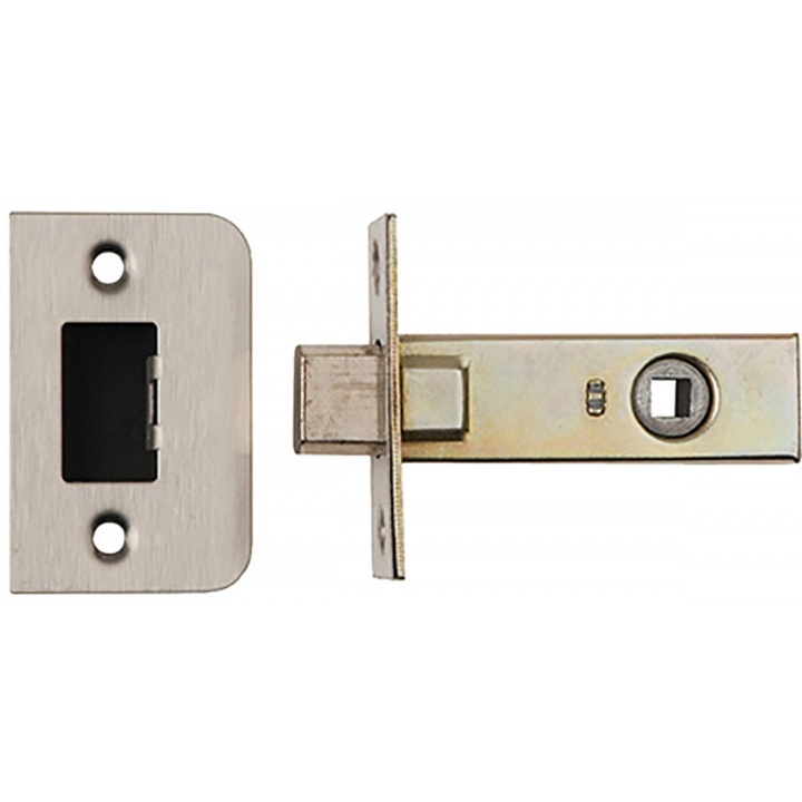 Dale Bathroom Mortice Deadbolt Satin Stainless Steel 65mm | Selco