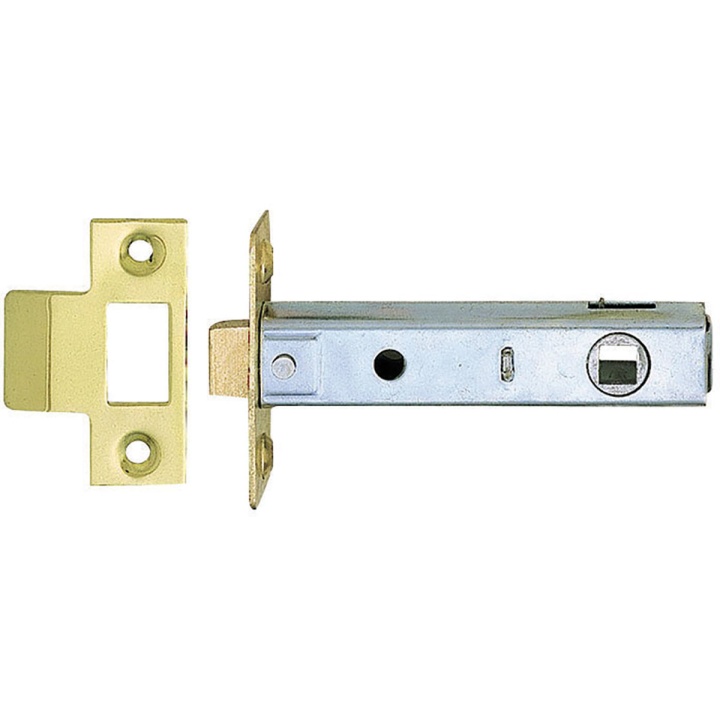 Dale Tubular Mortice Latch Brass Plated 76mm