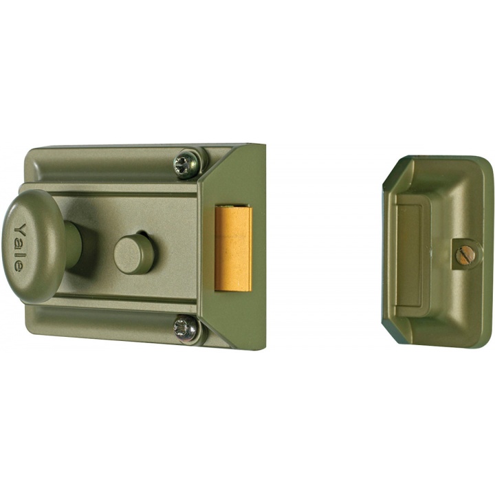 Yale P77 Traditional Nightlatch ENB/Polished Brass 60mm