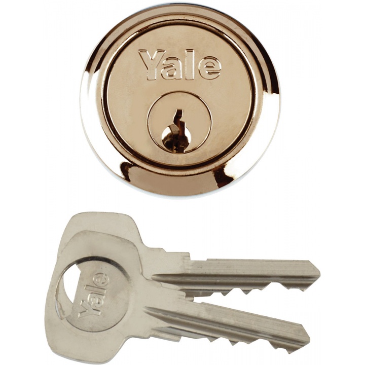 Yale P1109 Replacement Rim Cylinder Polished Brass
