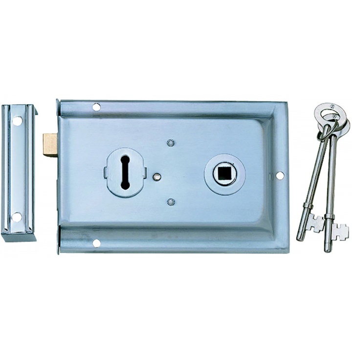 Rim Sashlock Satin Chrome 150 x 100mm