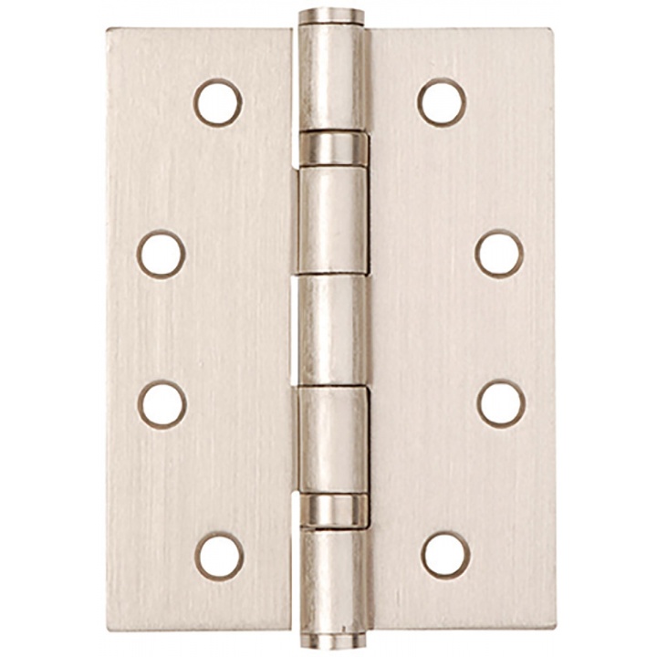 Ball Bearing Butt Hinges Satin Chrome 100 x 75mm (PK 2)