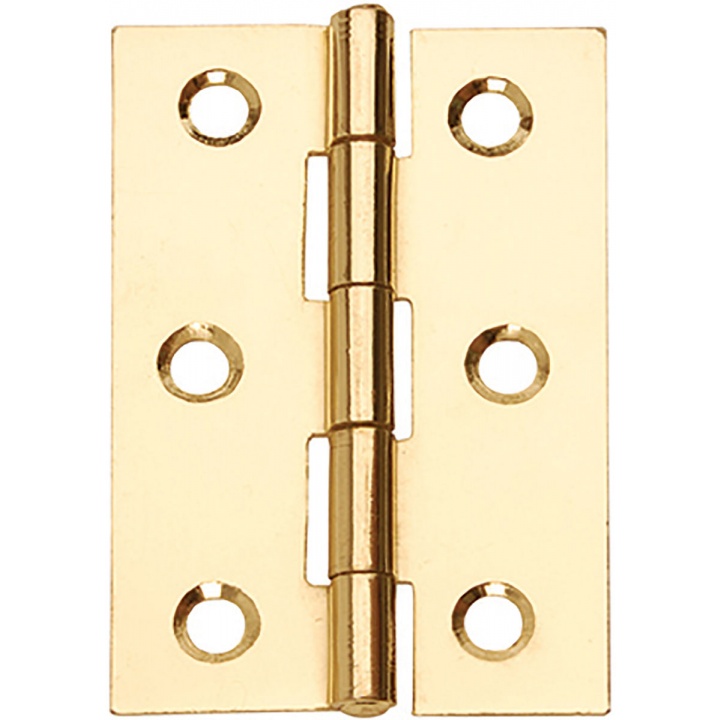 Butt Hinges Brass Plated 76mm Pack 2
