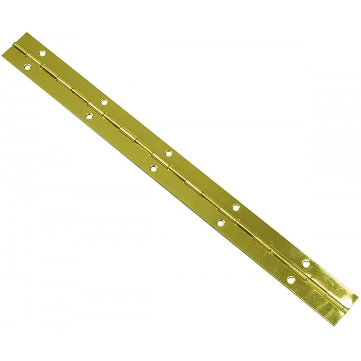 Piano Hinge Brass Plated 1800 x 25mm