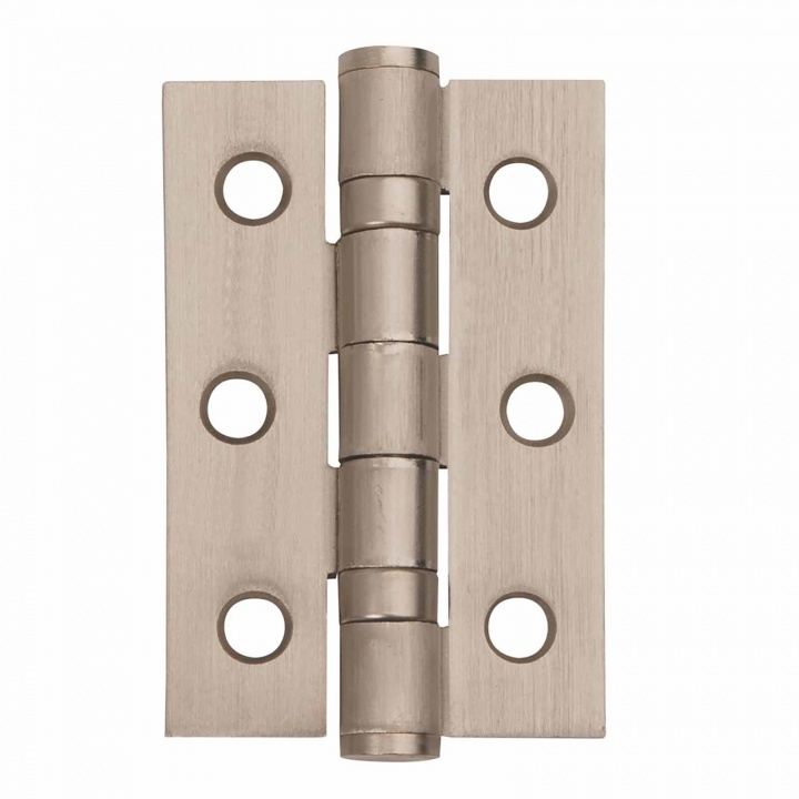 Ball Bearing Butt Hinges Satin Nickel 76 x 50mm Pk 24