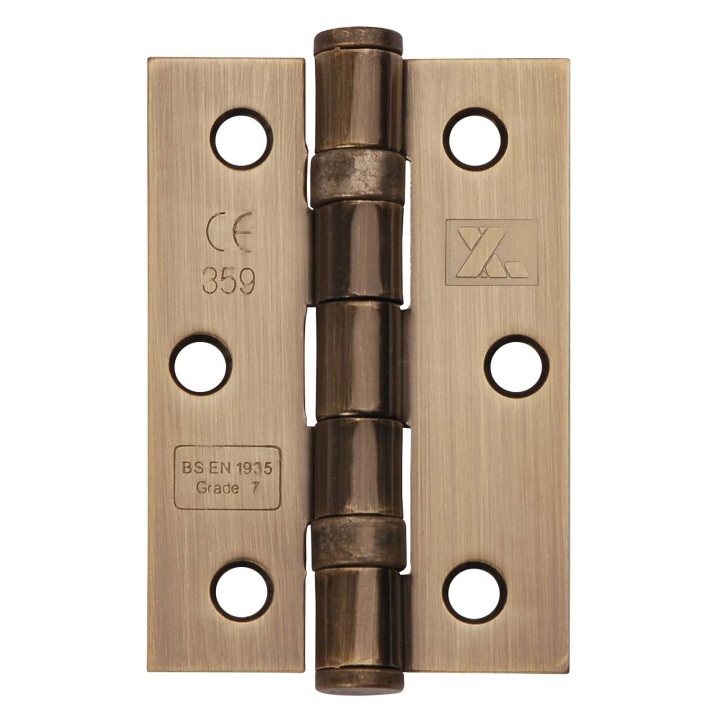 Butt Hinge Grade 7 3" x 2" Antique Brass