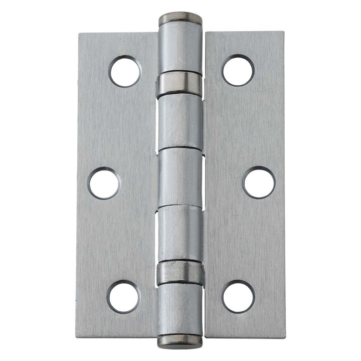 Satin Nickel Ball Bearing Butt Hinges 100mm x 75mm Pack of 2