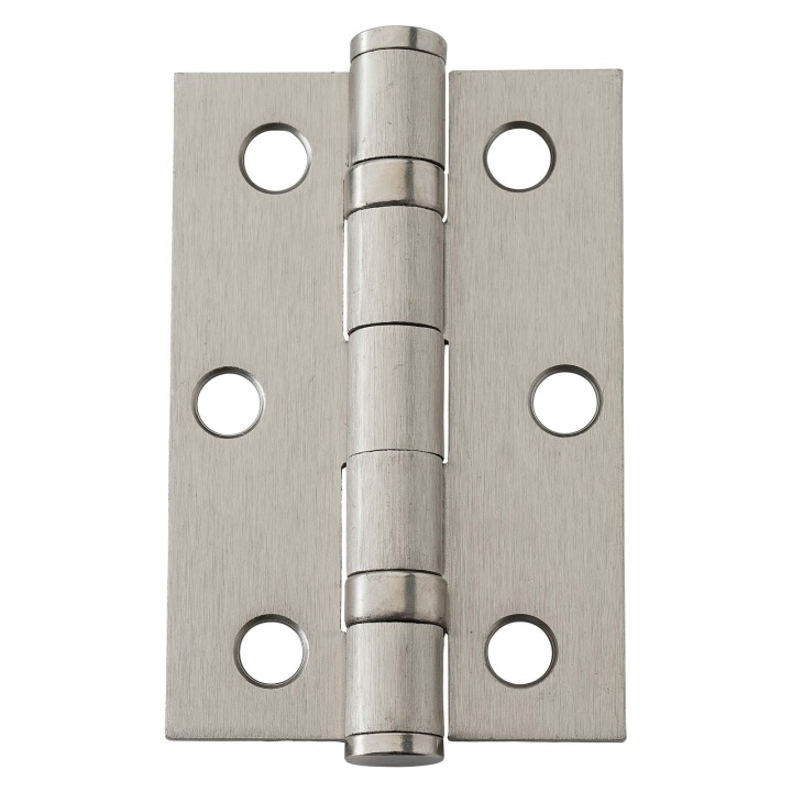 Ball Bearing Butt Hinges Satin Chrome 100 x 75mm Pack of 2