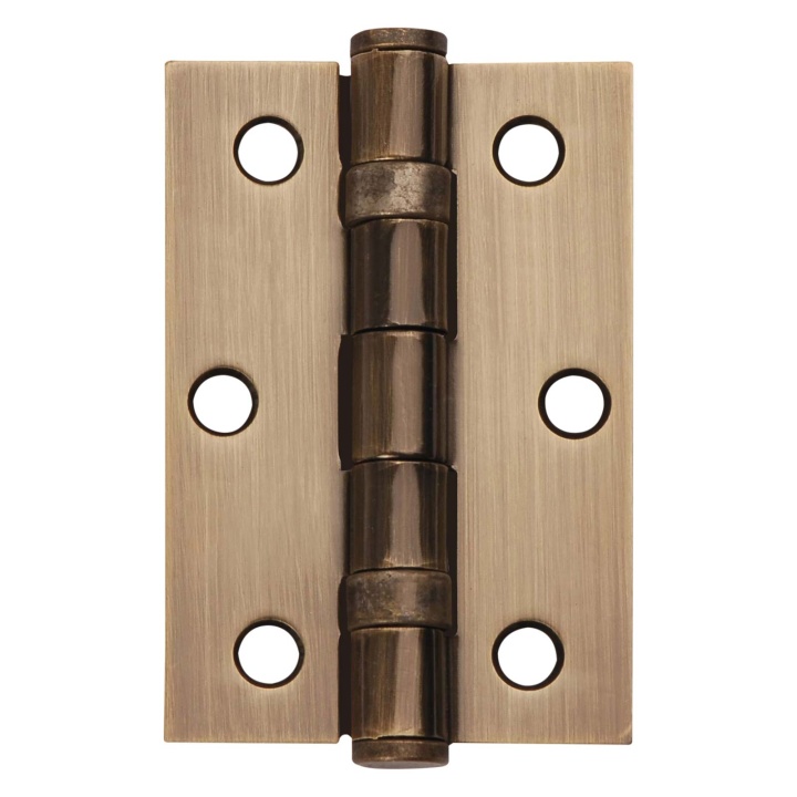 Ball Bearing Butt Hinges Antique Brass 75 x 50mm Pack of 2