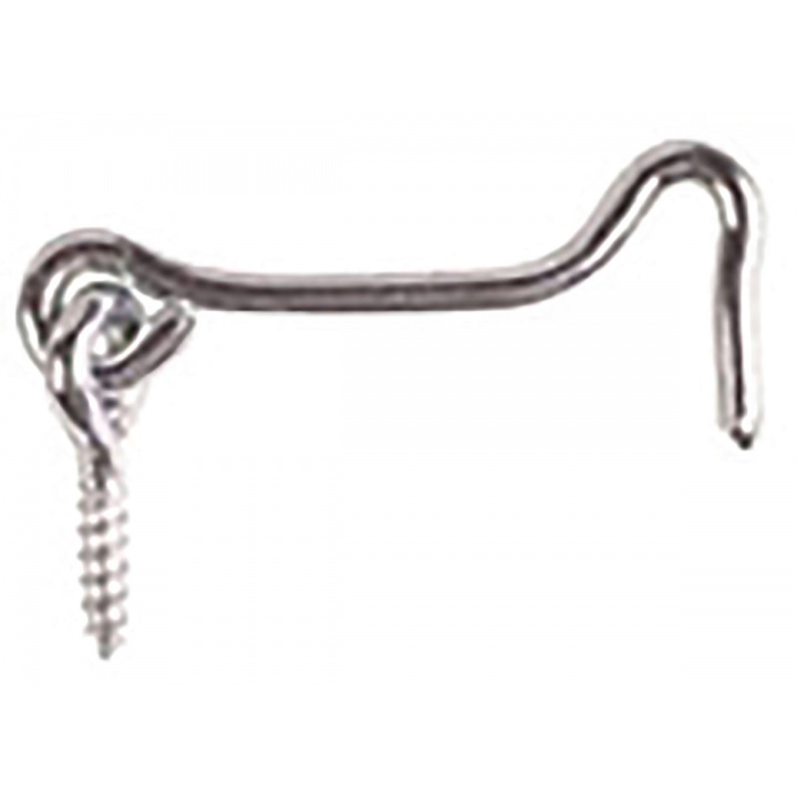 Gate Hook & Eye Bright Zinc Plated 75mm