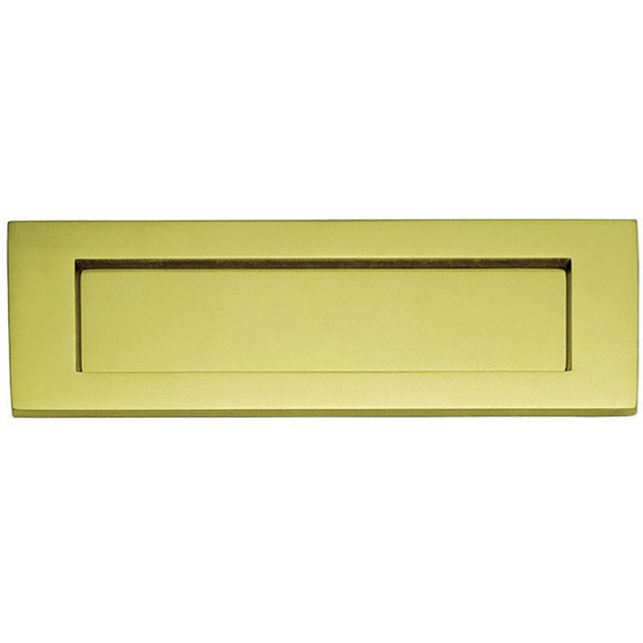 Victorian Letter Plate Polished Brass 305 x 102mm