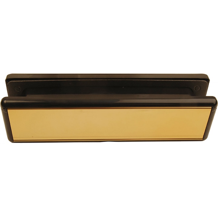 Standard 250mm Letter Plate Polished Gold