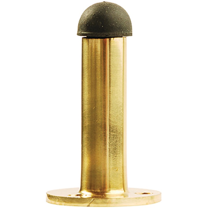 Pedestal Doorstop Polished Brass 63mm