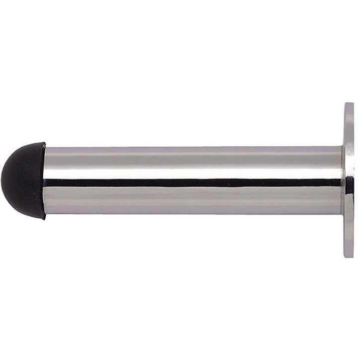 Cylinder Doorstop Polished Chrome Plated 63mm