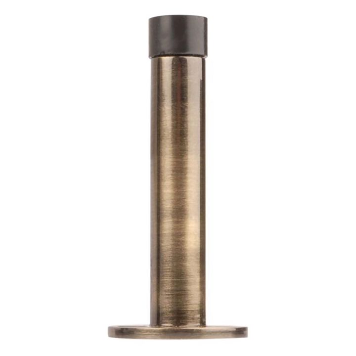 Projecting Door Stop On Rose 76mm Antique Brass