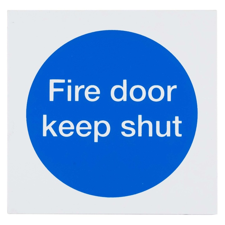 PVC Fire Door Keep Shut FDKS 70 x 70mm Pack 2