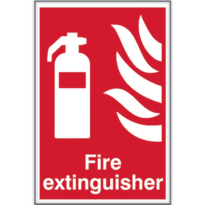 Fire Extinguisher Sign 200 x 300mm Self Adhesive