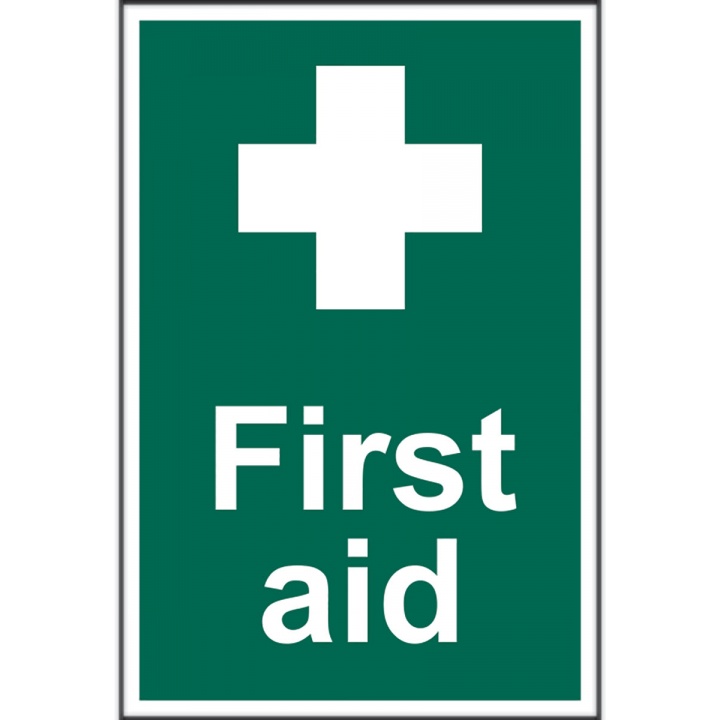 First Aid Sign 200 x 300mm Self Adhesive