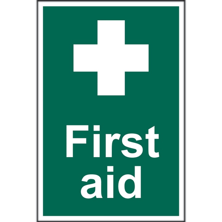 First Aid Sign 200 x 300mm Self Adhesive