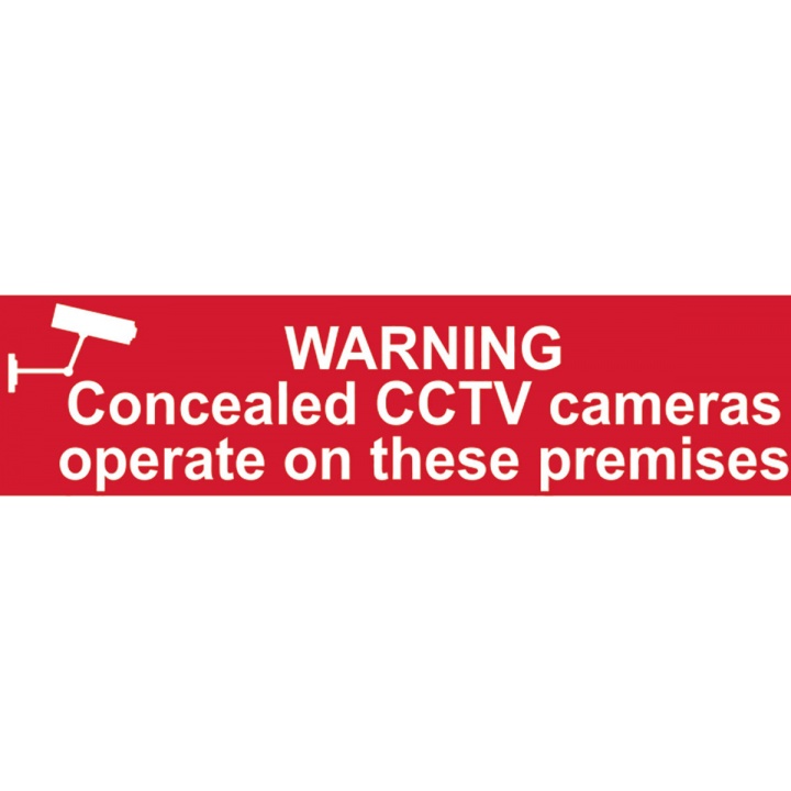 Warning CCTV in Operation Sign 200 x 50mm