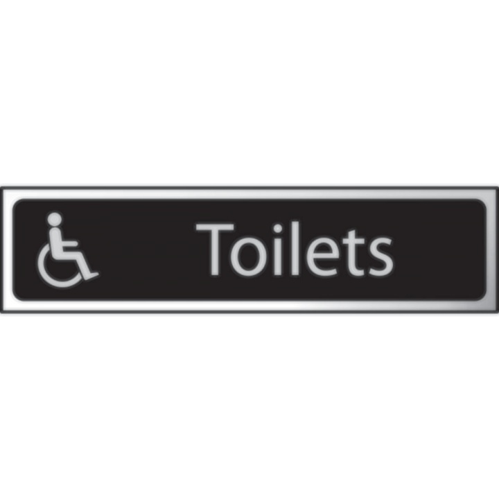 Disabled Toilet Sign 200 x 50mm