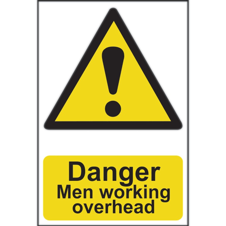 Danger Men Working Overhead Sign 200 x 300mm