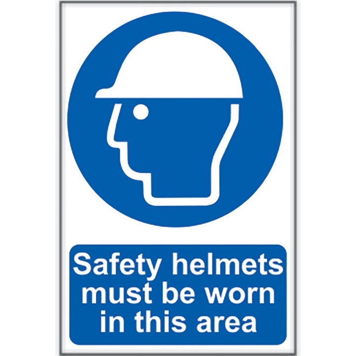Safety Helmets Sign 400 x 600mm