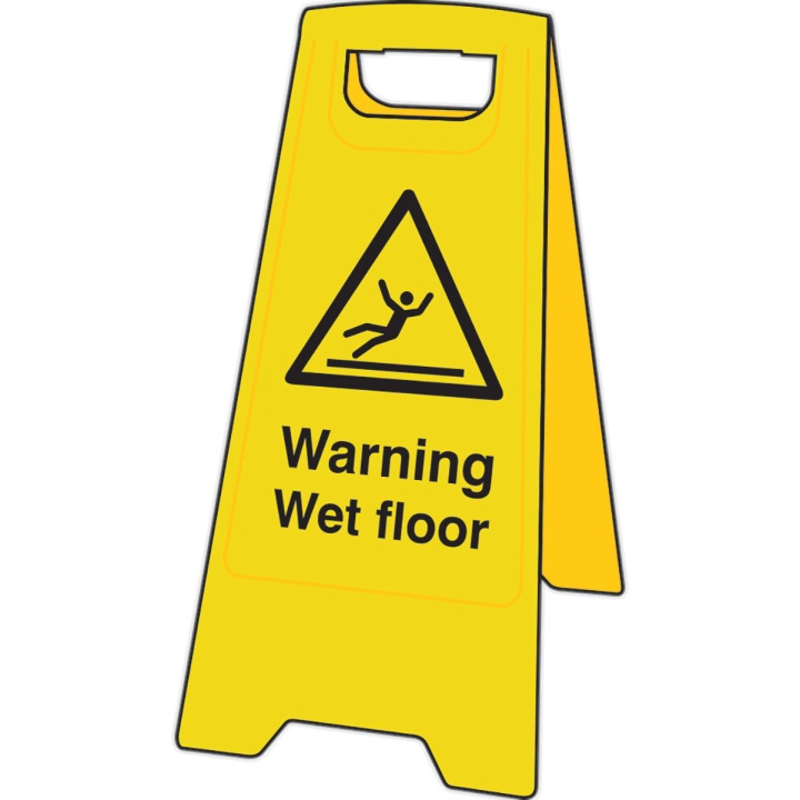 Warning Wet Floor A-Board Sign 210 x 620mm