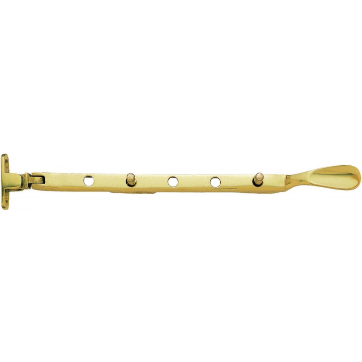 Victorian Window Casement Stay Polished Brass 254mm