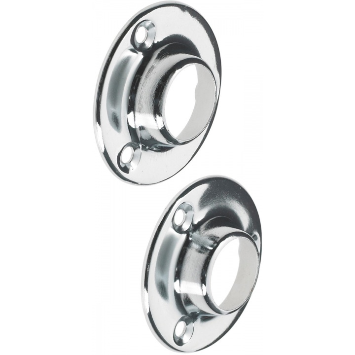 Colorail Deluxe Socket Chrome 25mm Pk 2