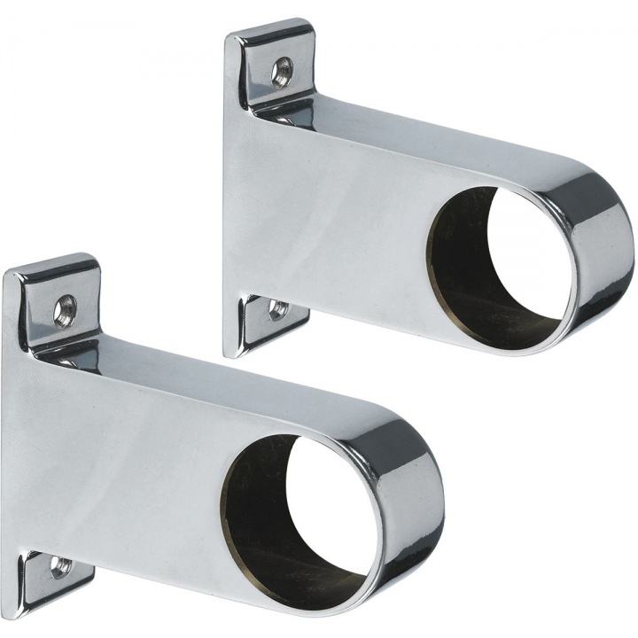 Colorail Long End Bracket Chrome 32mm (PK 2)