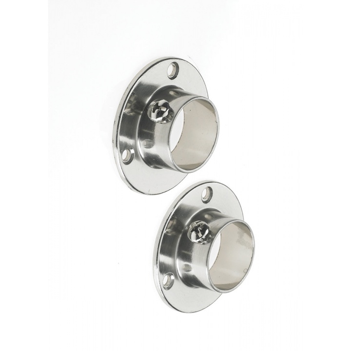 Colorail Super Deluxe Socket Brushed Nickel 25mm Pk 2