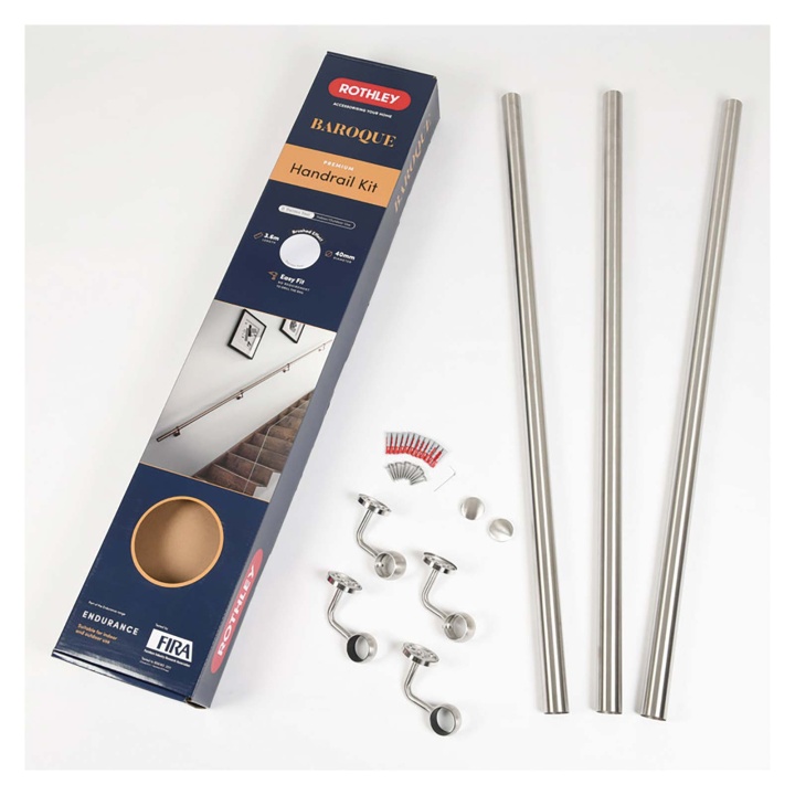 Handrail Kit Brushed Sainless Steel 3.6m