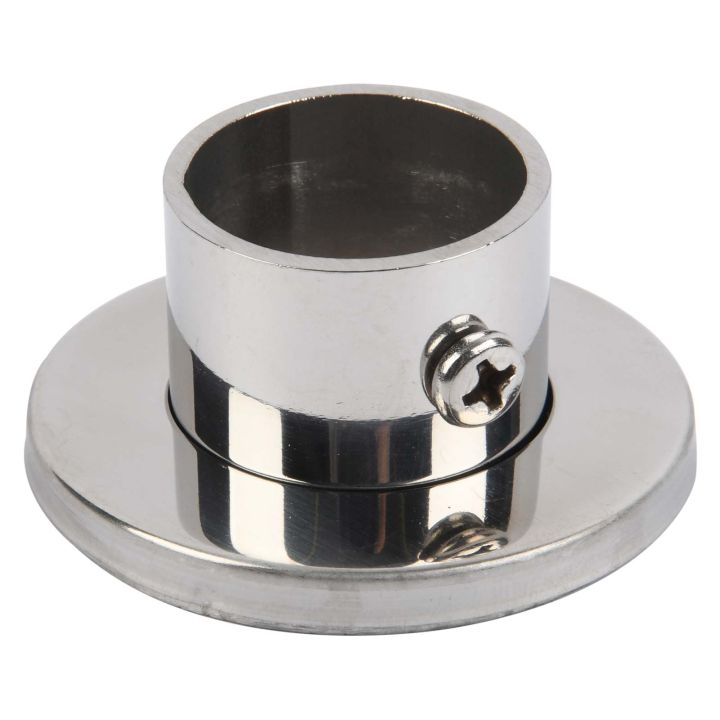 Polished Stainless Steel Deluxe End Bracket 25mm