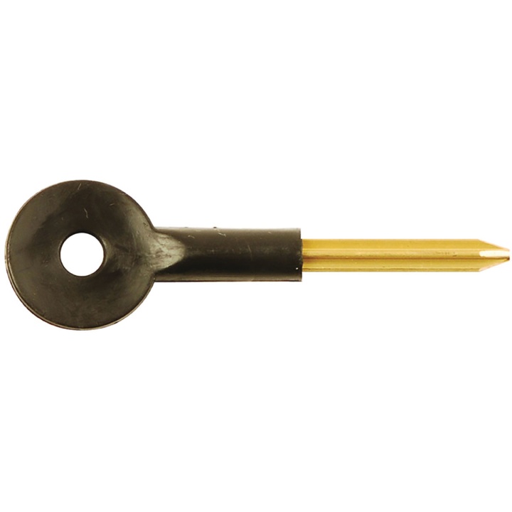 Door Bolt Key Black / Brass Pack 2