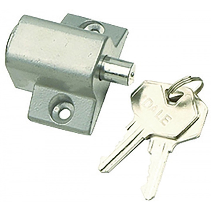 Silver Patio Door Lock