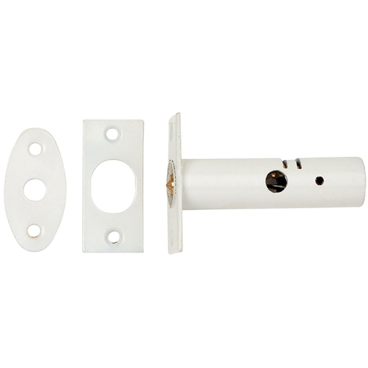 Security Door Bolt White Pack 2