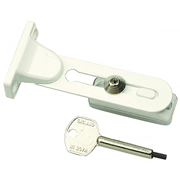 Window Safety Restrictor Stay White