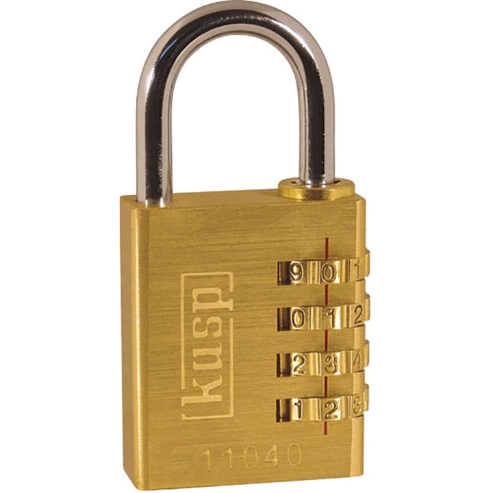 Kasp Combination Padlock Brass 40mm