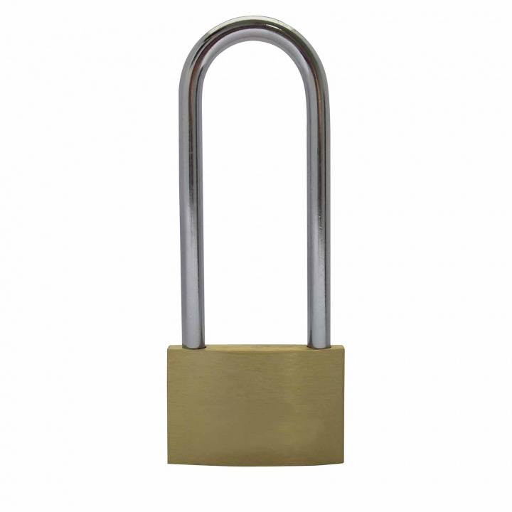 Dale Long Shackle Brass Padlock 40mm