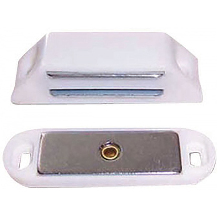 Magnetic Catch Double White Pack 8