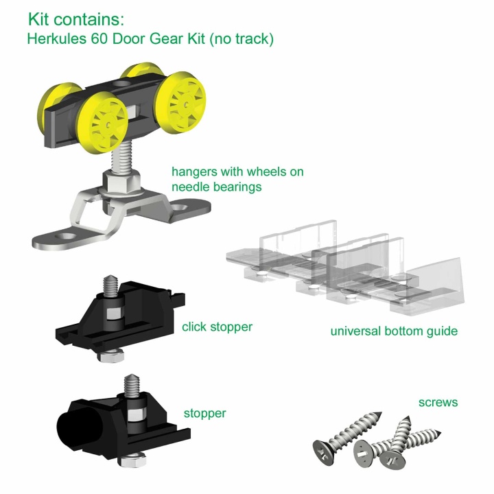 Herkules 60 sliding door gear kit without track