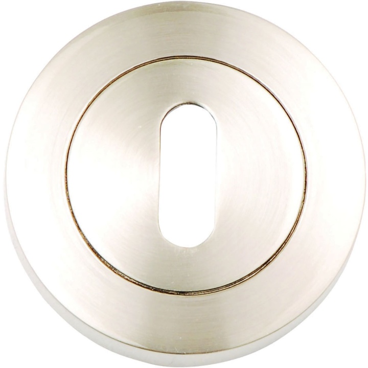 Astro Keyhole Escutcheon Satin Nickel Plated