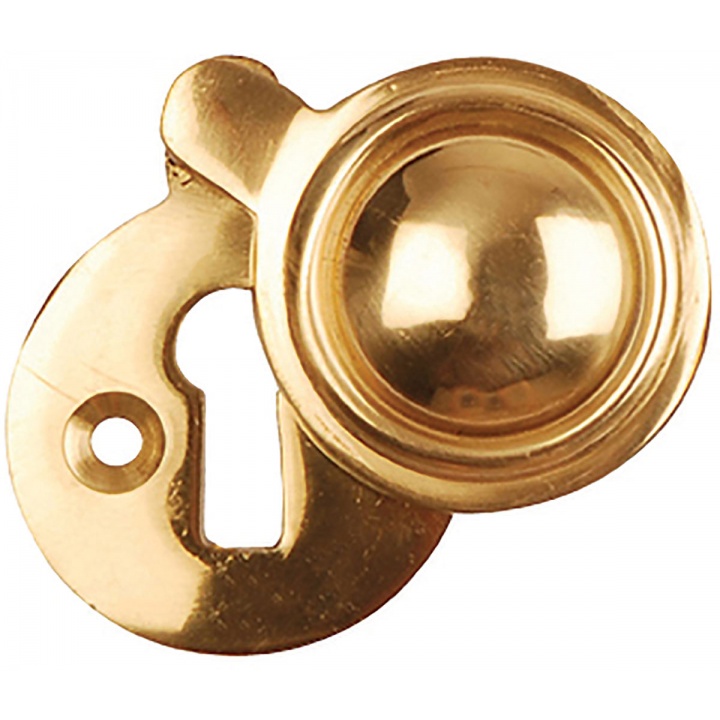 Victorian Escutcheon Covered Door Polished Brass (Pk 2)