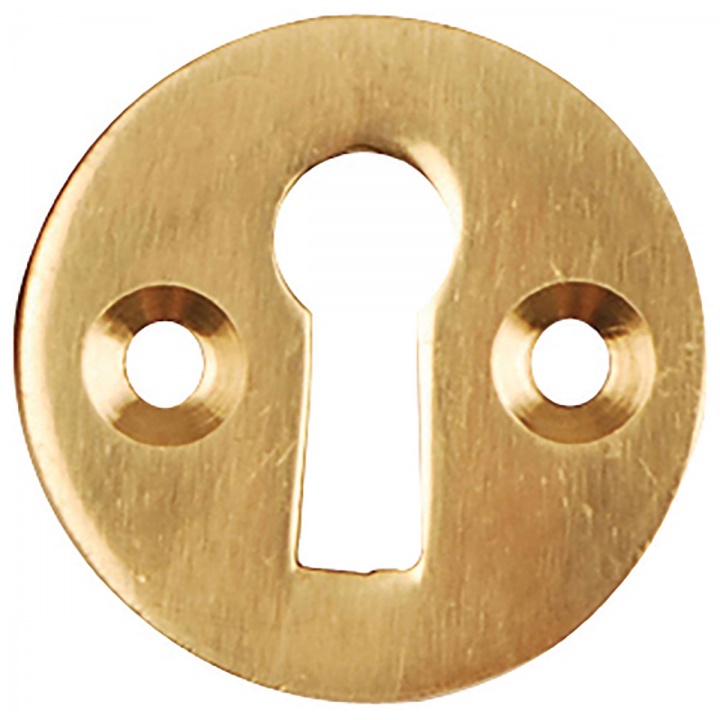 Victorian Escutcheon Open Door Polished Brass (Pk 2)