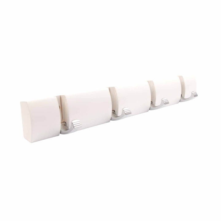 Retractable 4 Coat Hook Rail