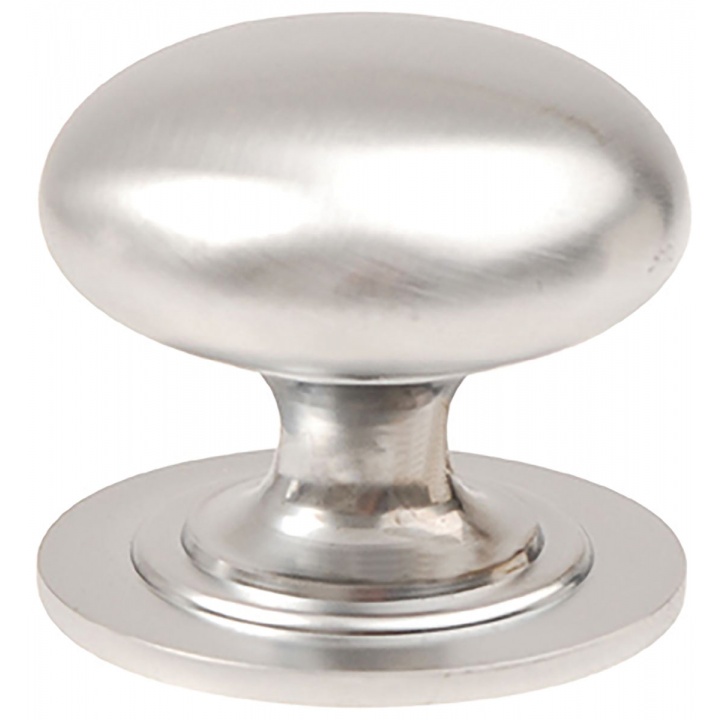 Victorian Cupboard Knob Satin Chrome 38mm (PK 2)