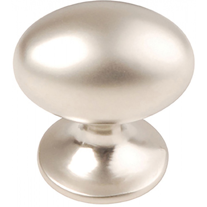 Cupboard Oval Knob Brushed Nickel 35mm