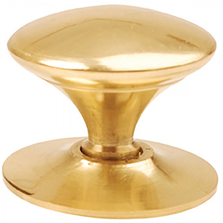 Victorian Cupboard Knob Polished Brass Pack 2