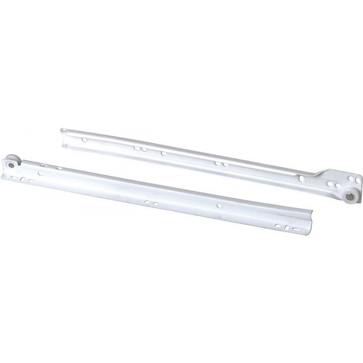 Drawer Runner Bottom Fix White 450mm
